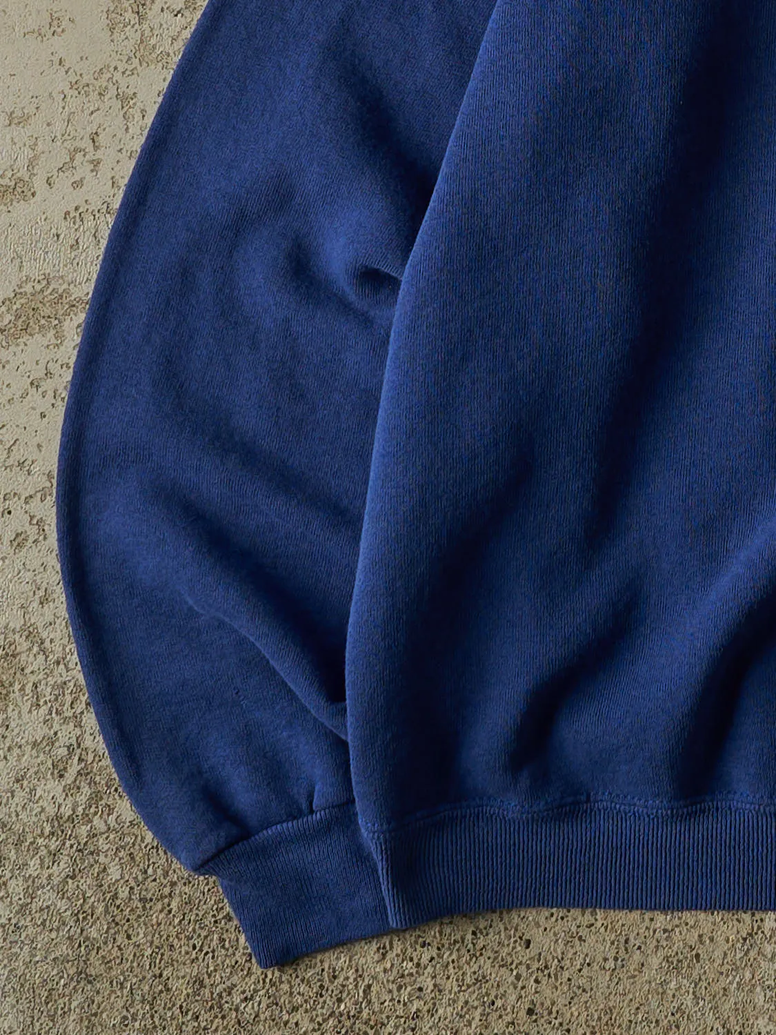 Vintage 90s Blue Blank Crewneck (S/M) sold by Rebalance Vintage product image thumbnail 3