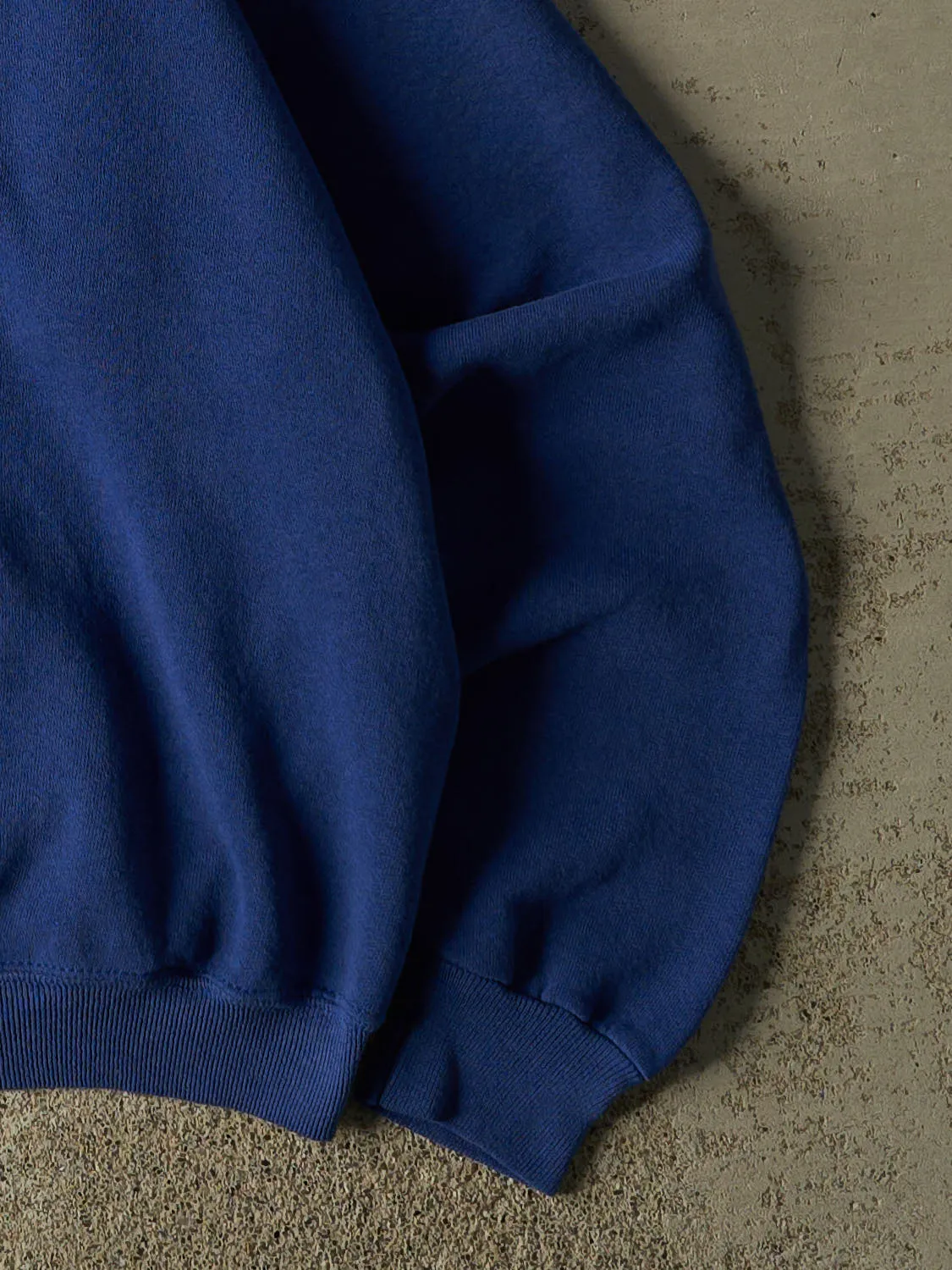 Vintage 90s Blue Blank Crewneck (S/M) sold by Rebalance Vintage product image thumbnail 4