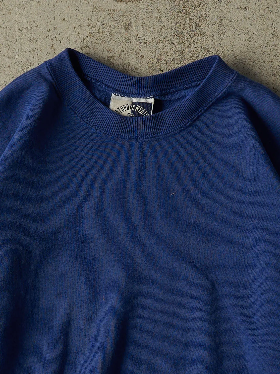 Vintage 90s Blue Blank Crewneck (S/M) sold by Rebalance Vintage product image thumbnail 2