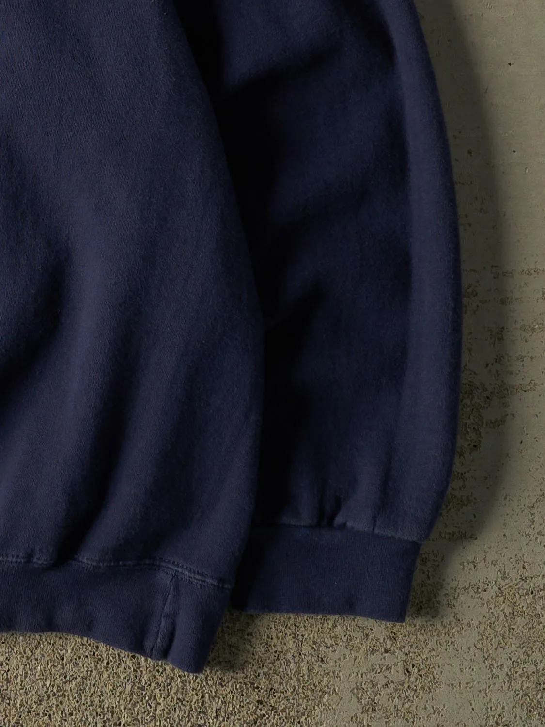 Vintage 90s Navy Blue Blank Crewneck (L/XL) sold by Rebalance Vintage product image thumbnail 4