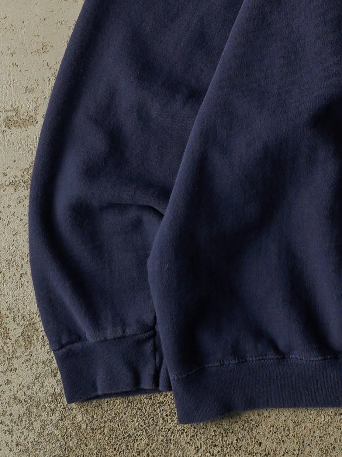Vintage 90s Navy Blue Blank Crewneck (L/XL) sold by Rebalance Vintage product image thumbnail 3