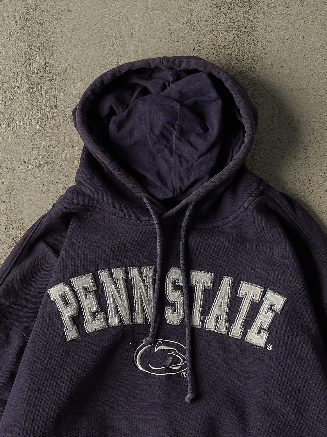 Vintage Y2K Navy Blue Penn State University Embroidered Hoodie (M/L) sold by Rebalance Vintage product image thumbnail 2