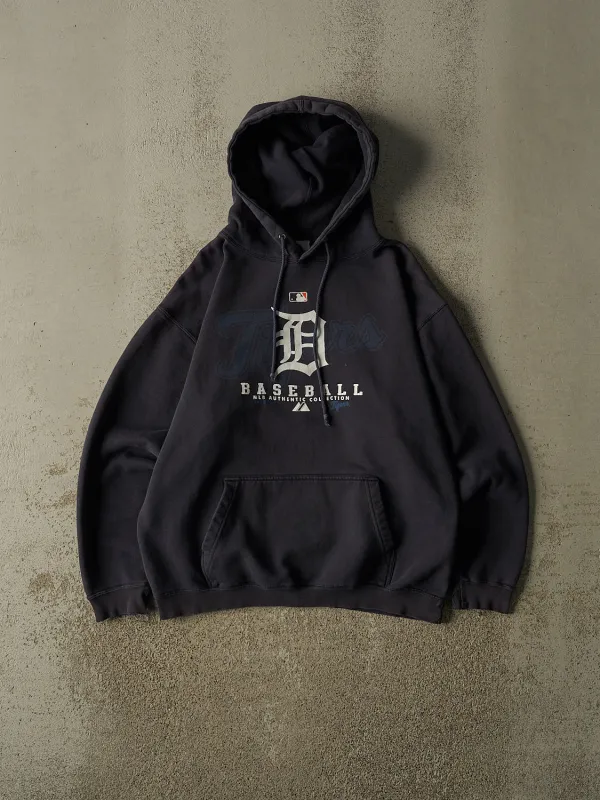 Vintage 08' Navy Blue Detroit Tigers Hoodie (M) made by Rebalance Vintage