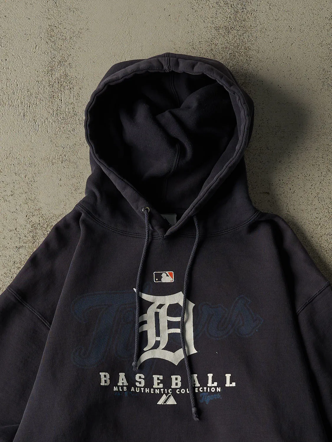 Vintage 08' Navy Blue Detroit Tigers Hoodie (M) sold by Rebalance Vintage product image thumbnail 2