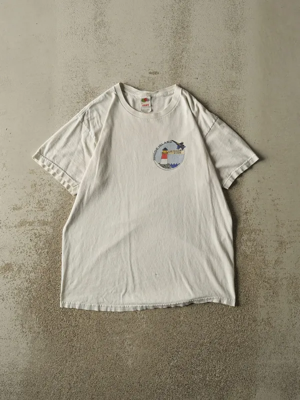Vintage 05' White Rhode Island Air Show Tee (M/L) made by Rebalance Vintage