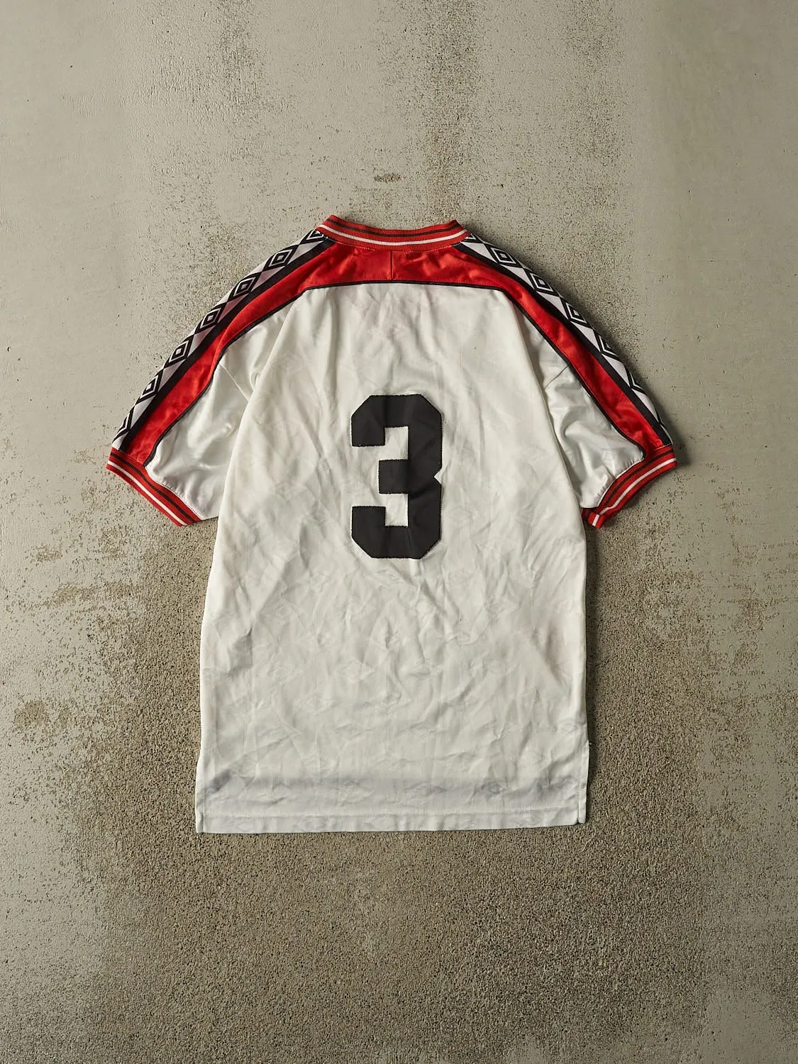 Vintage 90s White Umbro South End United Soccer Jersey (S/M) sold by Rebalance Vintage product image thumbnail 2