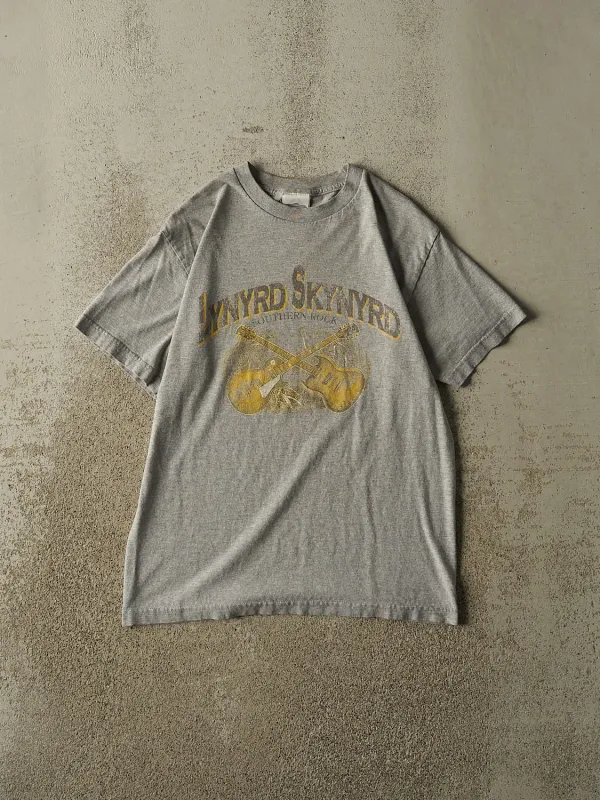 Vintage Y2K Grey Lynyrd Skynyrd Tee (S/M) made by Rebalance Vintage