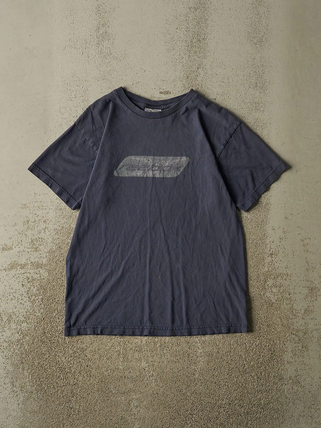 Vintage 90s Faded Navy Reebok Logo Tee (S/M) sold by Rebalance Vintage