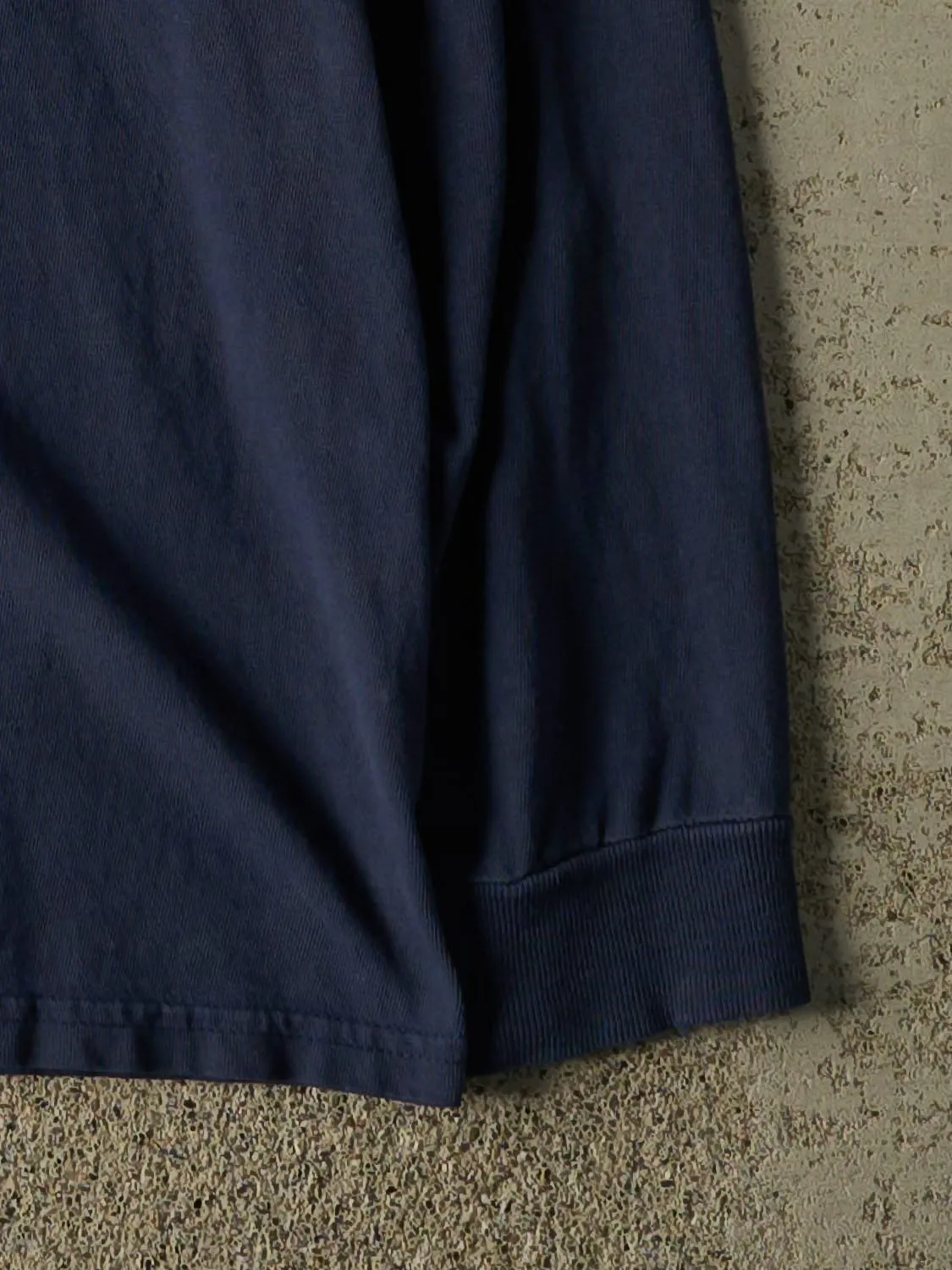 Vintage 90s Navy Blue Nike Embroidered Long Sleeve (M/L) sold by Rebalance Vintage product image thumbnail 4