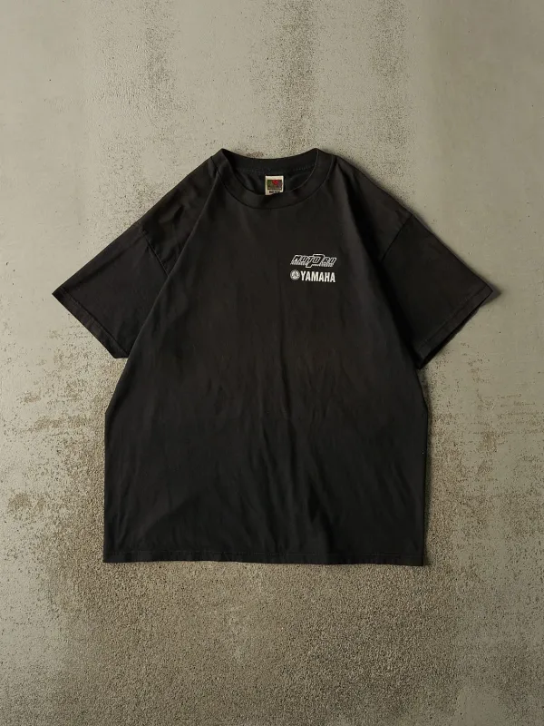 Vintage 90s Faded Black Yamaha Racing Tee (XL) made by Rebalance Vintage