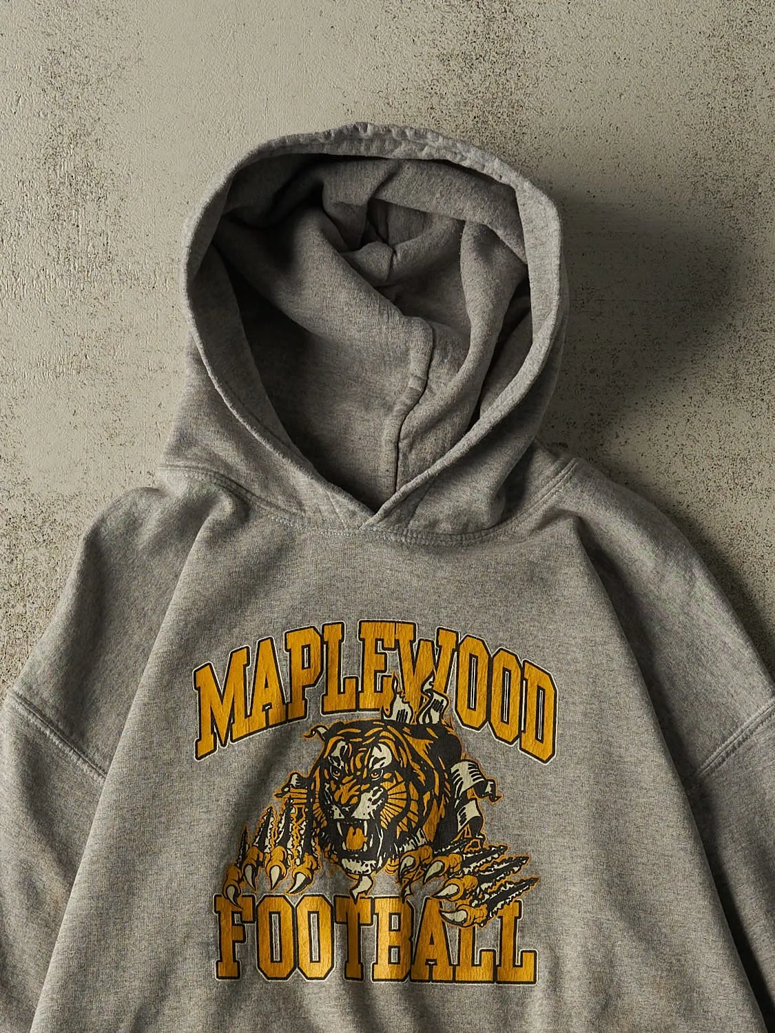 Vintage Y2K Grey Maplewood Football Hoodie (M/L) sold by Rebalance Vintage product image thumbnail 2