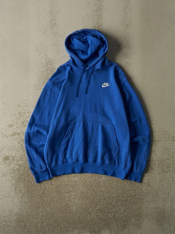 Vintage Y2K Blue Nike Embroidered Hoodie (M) made by Rebalance Vintage