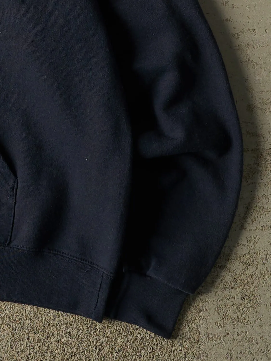 Vintage Y2K Navy Blue University of Michigan Embroidered Hoodie (S) sold by Rebalance Vintage product image thumbnail 4