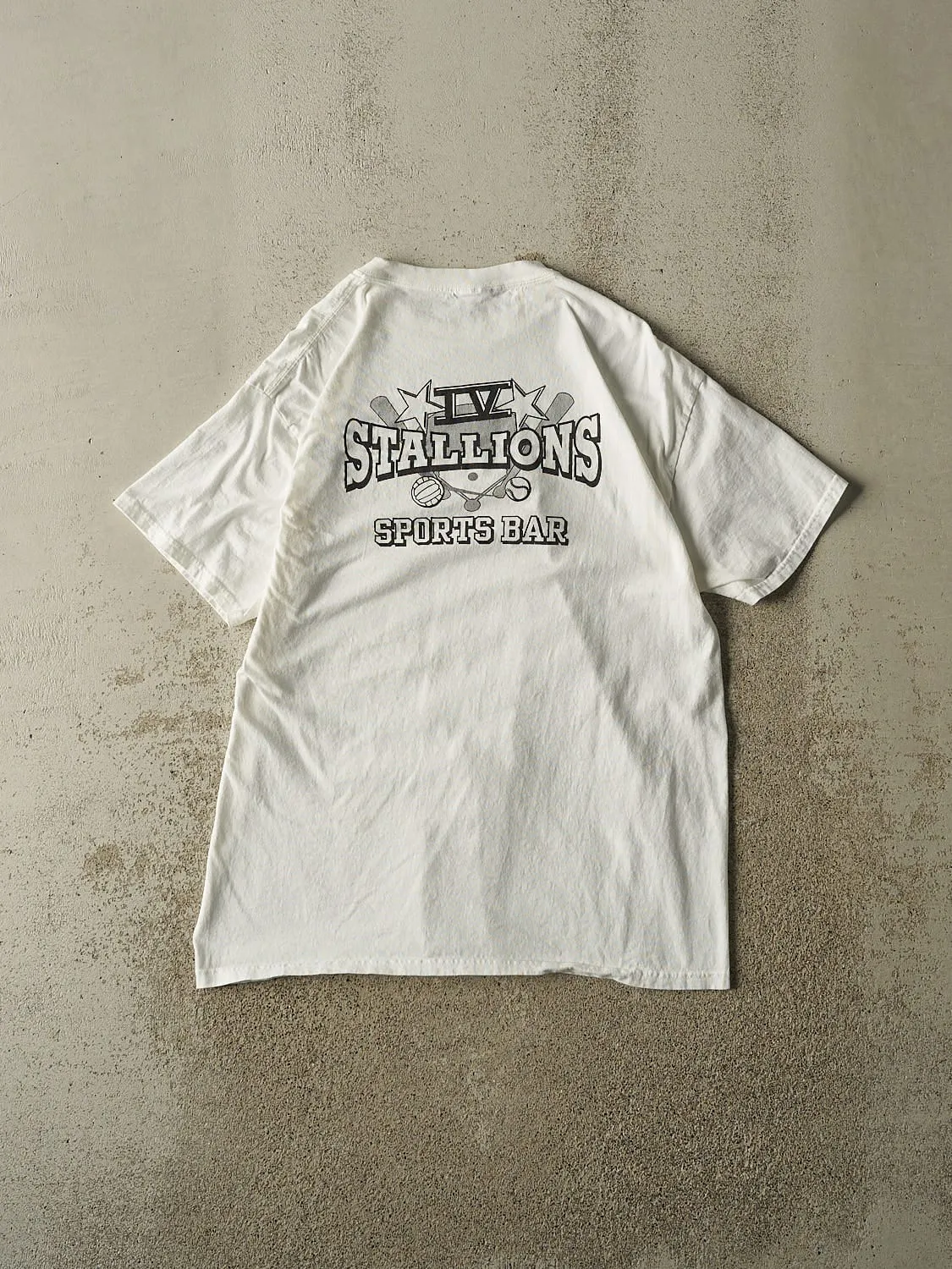 Vintage Y2K White Bud Light Tee (L) sold by Rebalance Vintage product image thumbnail 2
