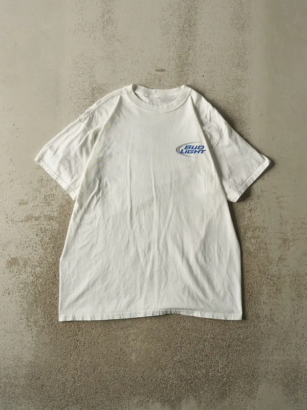 Vintage Y2K White Bud Light Tee (L) made by Rebalance Vintage