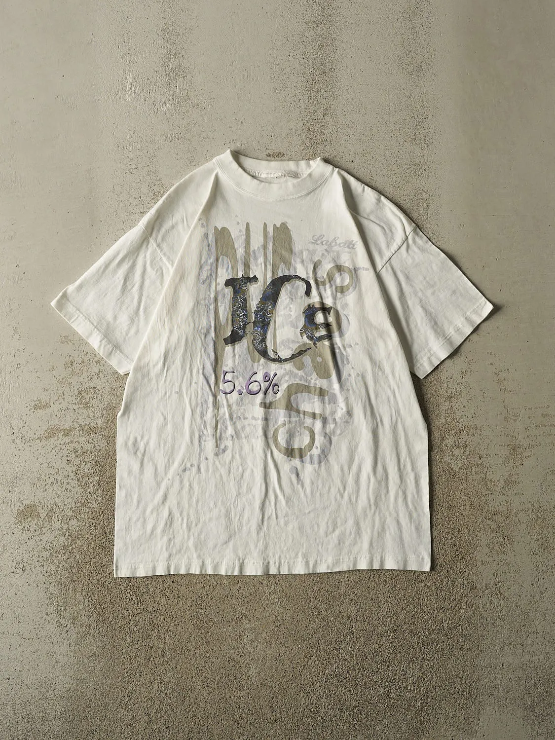 Vintage 90s White Labatt Ice Tee (M/L) sold by Rebalance Vintage
