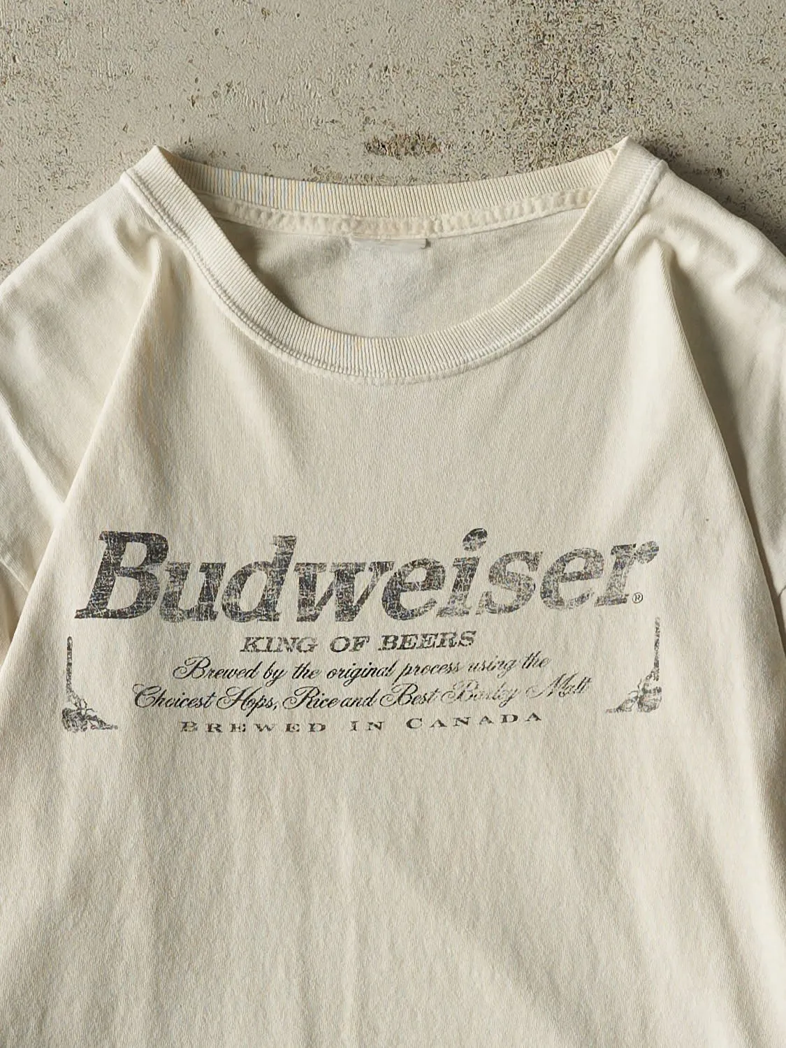 Vintage 90s Beige Budweiser Long Sleeve (M/L) sold by Rebalance Vintage product image thumbnail 2