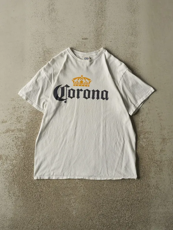 Vintage Y2K White Corona Tee (M/L) made by Rebalance Vintage
