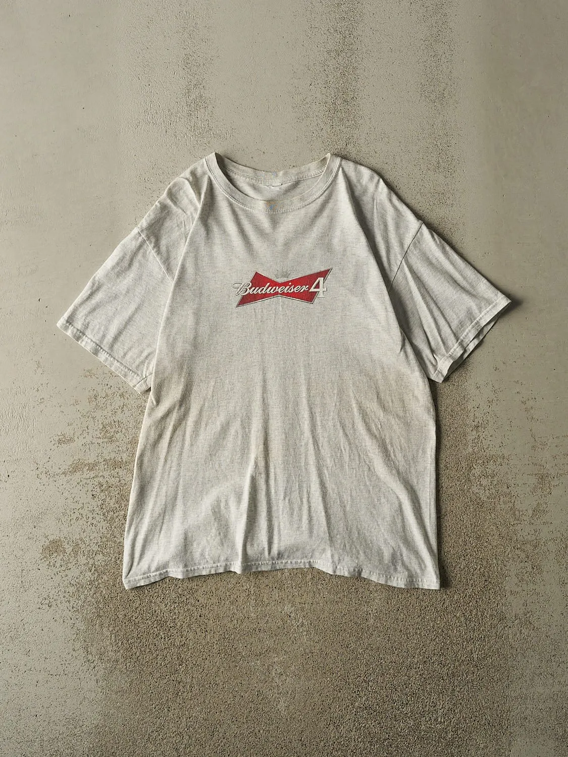 Vintage Y2K Heather Grey Budweiser Tee (L) sold by Rebalance Vintage
