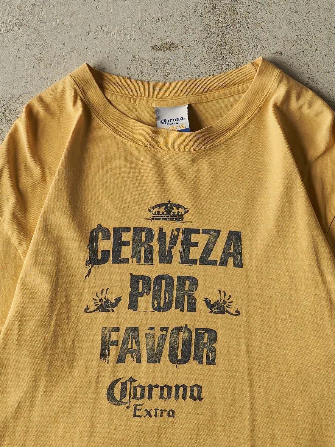 Vintage Y2K Yellow Corona Tee (L) sold by Rebalance Vintage product image thumbnail 2