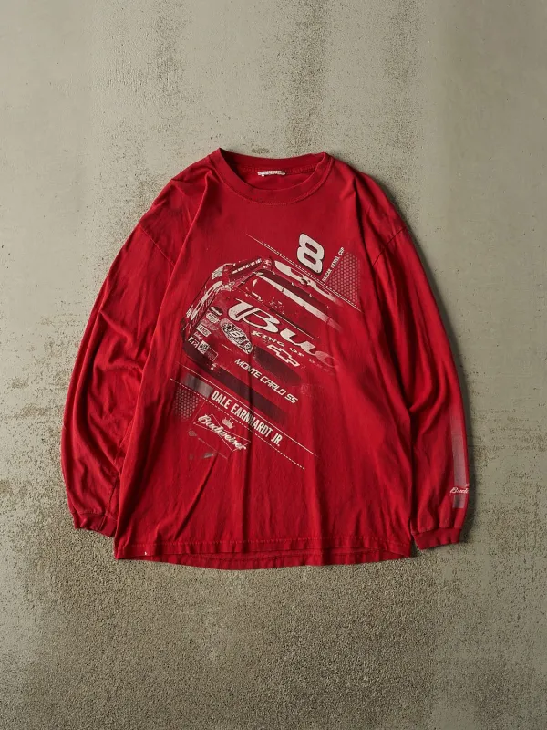 Vintage 06' Red Budweiser Nascar Dale Earnhardt Jr. Long Sleeve (L) made by Rebalance Vintage