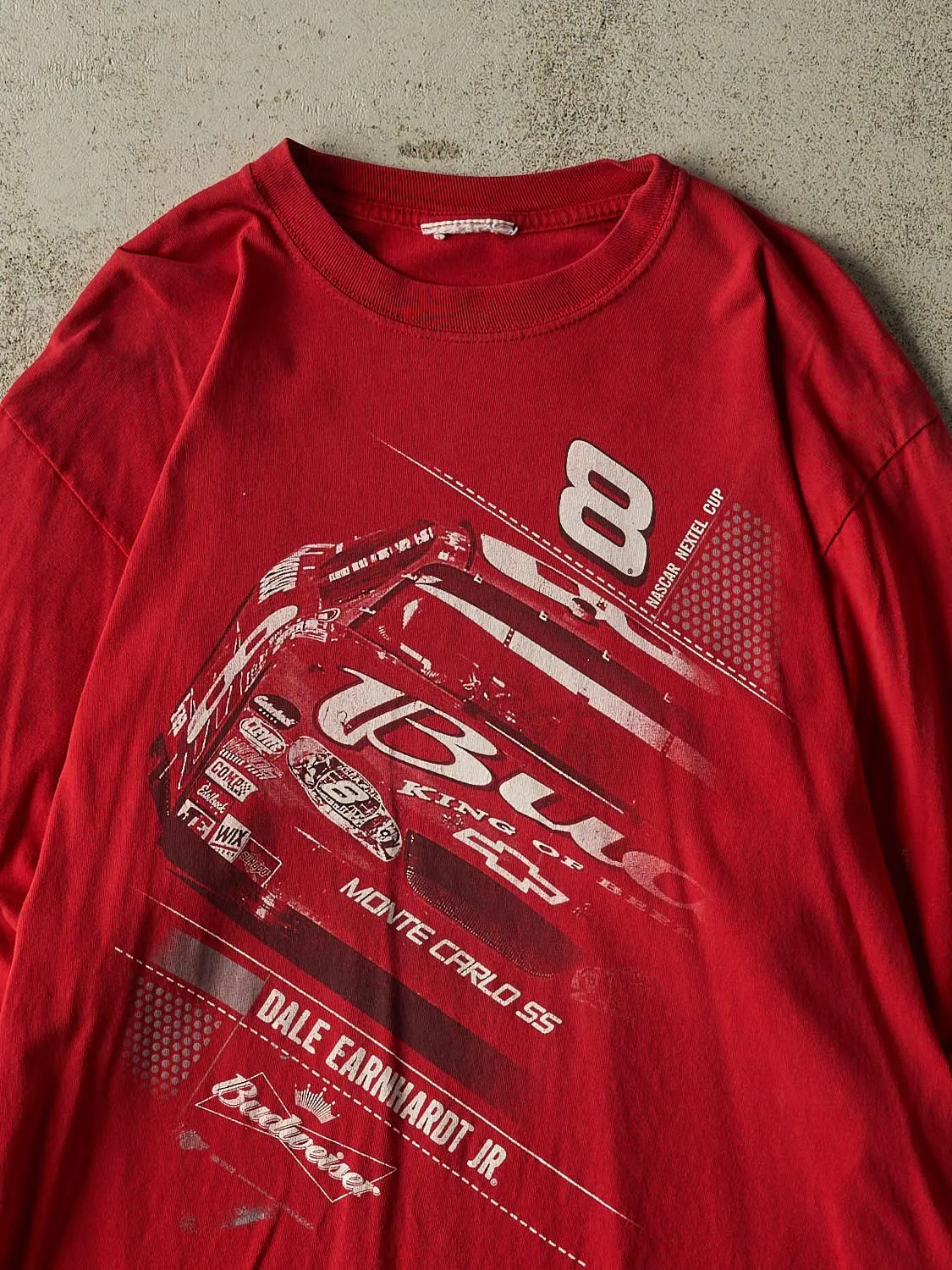 Vintage 06' Red Budweiser Nascar Dale Earnhardt Jr. Long Sleeve (L) sold by Rebalance Vintage product image thumbnail 2