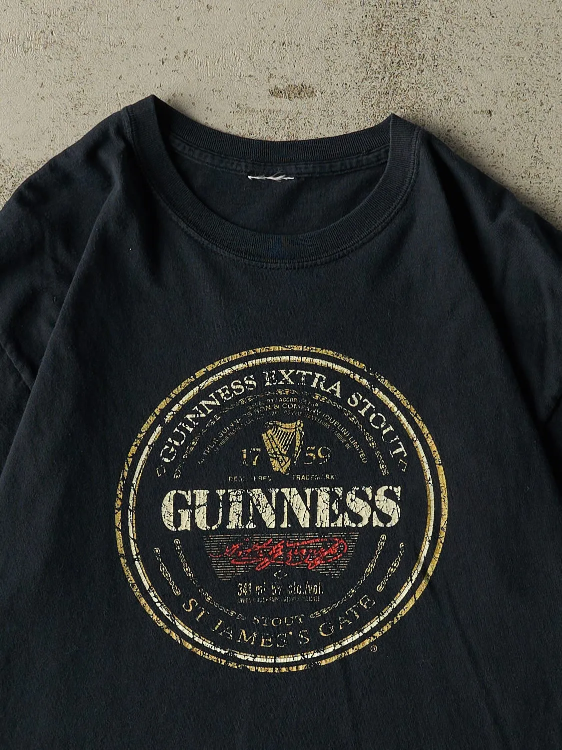 Vintage Y2K Black Guinness Tee (M) sold by Rebalance Vintage product image thumbnail 2