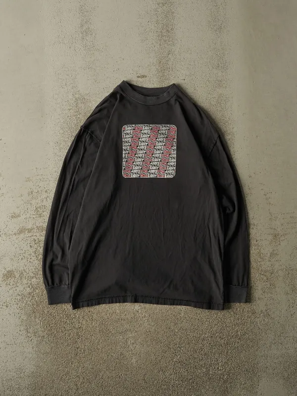 Vintage 90s Faded Black Coors Light Long Sleeve (M/L) made by Rebalance Vintage