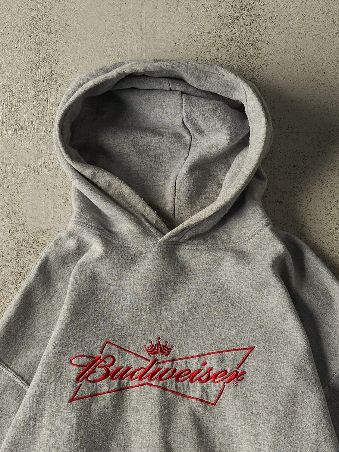 Vintage Y2K Grey Budweiser Super Bowl XLII Hoodie (L) sold by Rebalance Vintage product image thumbnail 2