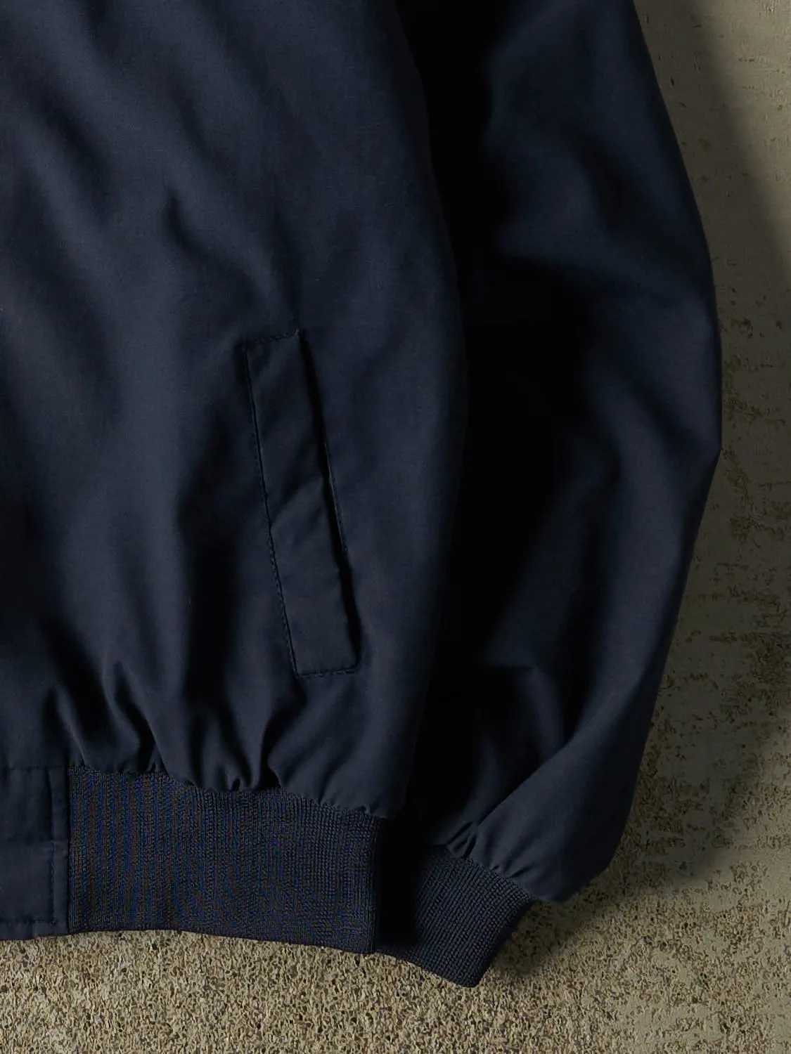 Vintage 90s Navy Blue Budweiser Embroidered Bomber Jacket (L/XL) sold by Rebalance Vintage product image thumbnail 3