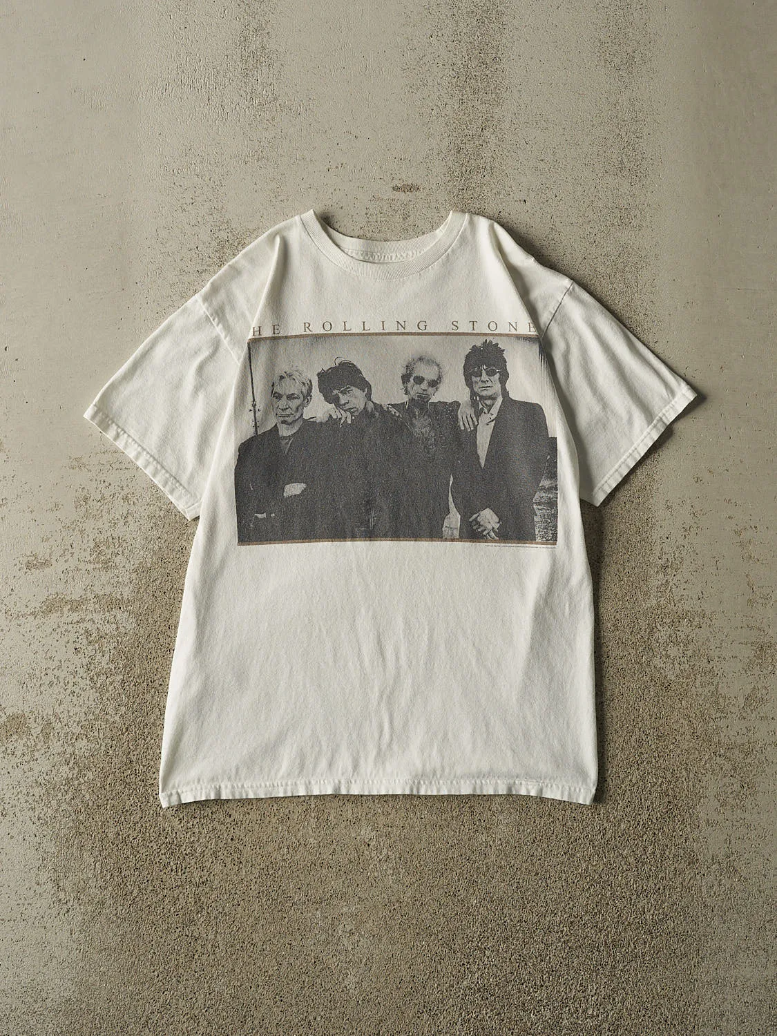 Vintage 12' White The Rolling Stones Tee (S/M) sold by Rebalance Vintage