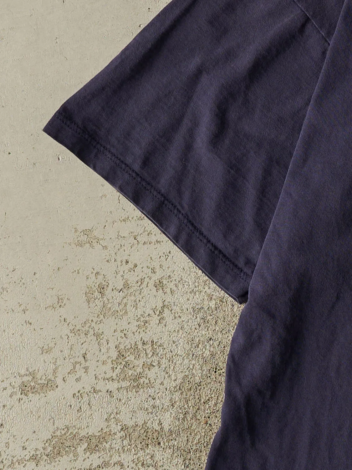 Vintage 90s Navy Blue Russell Athletic Blank Tee (L/XL) sold by Rebalance Vintage product image thumbnail 3