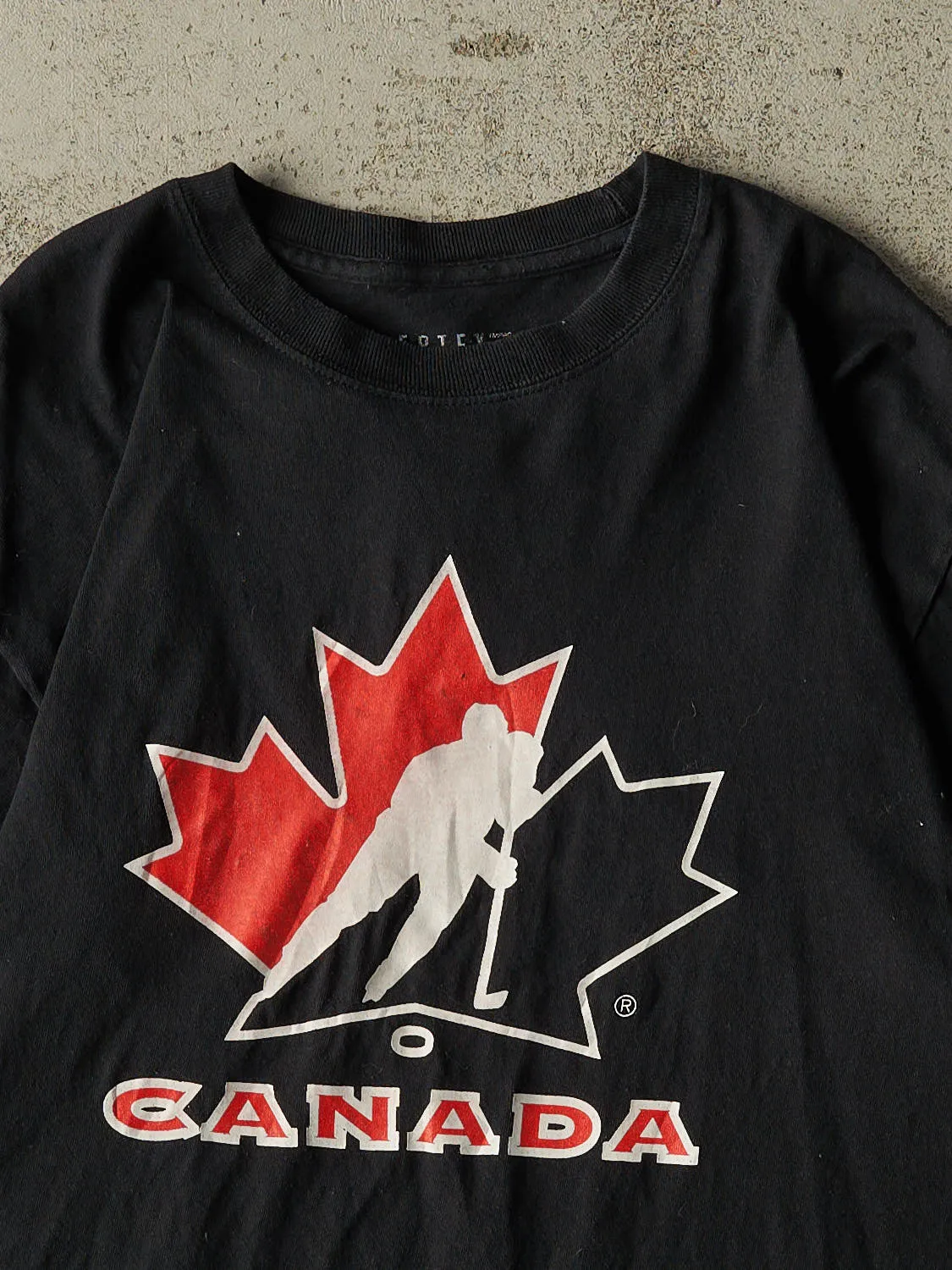 Vintage Y2K Black Team Canada Hockey Tee (M/L) sold by Rebalance Vintage product image thumbnail 2