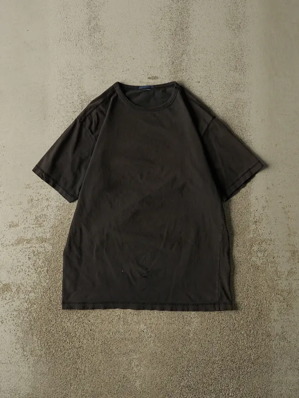 Vintage Y2K Faded Black Blank Tee (M) made by Rebalance Vintage