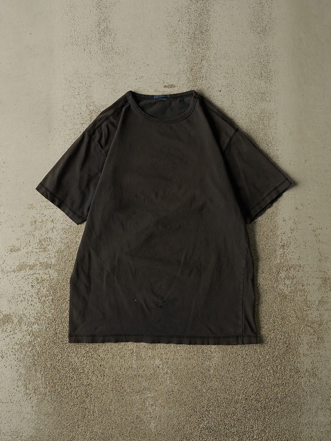 Vintage Y2K Faded Black Blank Tee (M) sold by Rebalance Vintage