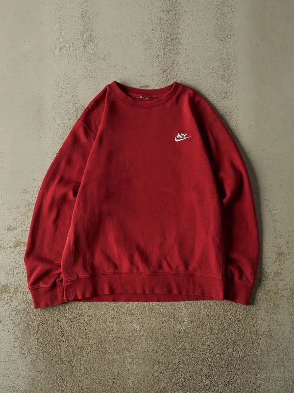 Vintage Y2K Red Nike Embroidered Crewneck (S/M) made by Rebalance Vintage