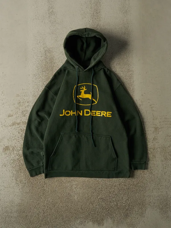 Vintage 90s Green John Deere Logo Hoodie (XS/S) made by Rebalance Vintage