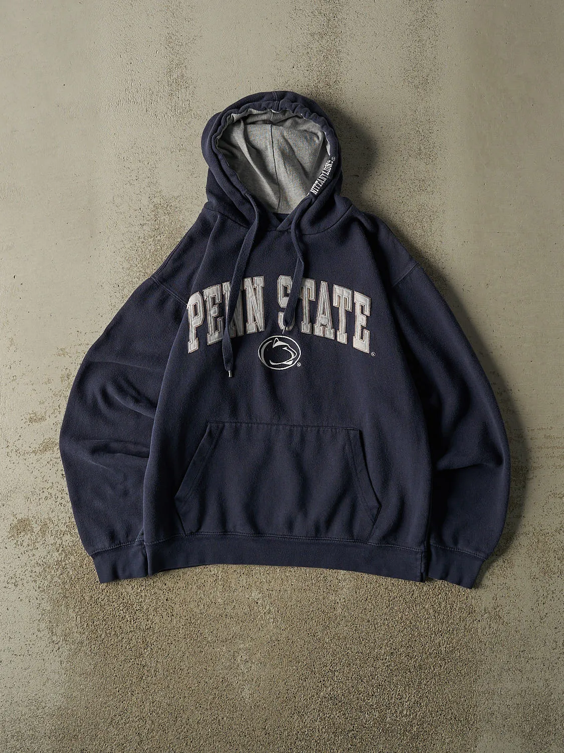 Vintage Y2K Navy Blue Penn State University Embroidered Hoodie (XS/S) sold by Rebalance Vintage