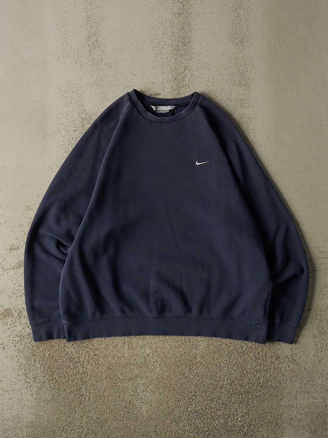 Vintage Y2K Navy Blue Nike Crewneck (XL) sold by Rebalance Vintage