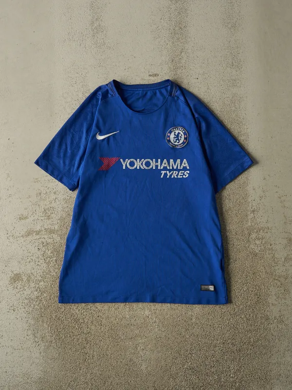 17' Blue Chelsea FC Soccer Jersey (M) made by Rebalance Vintage