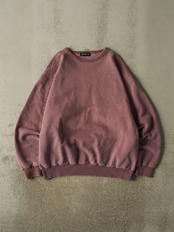 Vintage 90s Washed Red Wind River Blank Crewneck (XL) made by Rebalance Vintage