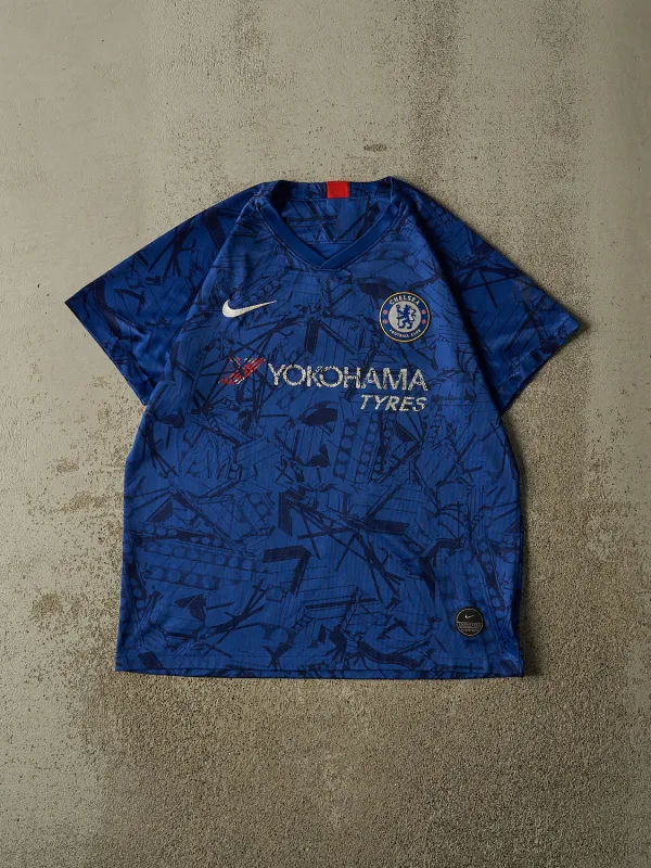 Vintage Y2K Blue Nike x Chelsea FC Soccer Jersey (M/L) made by Rebalance Vintage