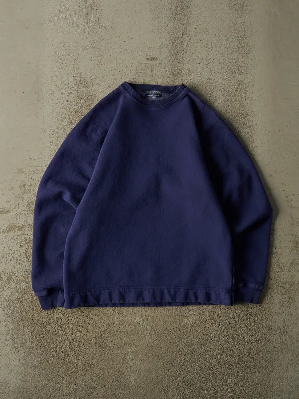 Vintage 90s Blue Non-Fiction Blank Crewneck (XS/S) made by Rebalance Vintage