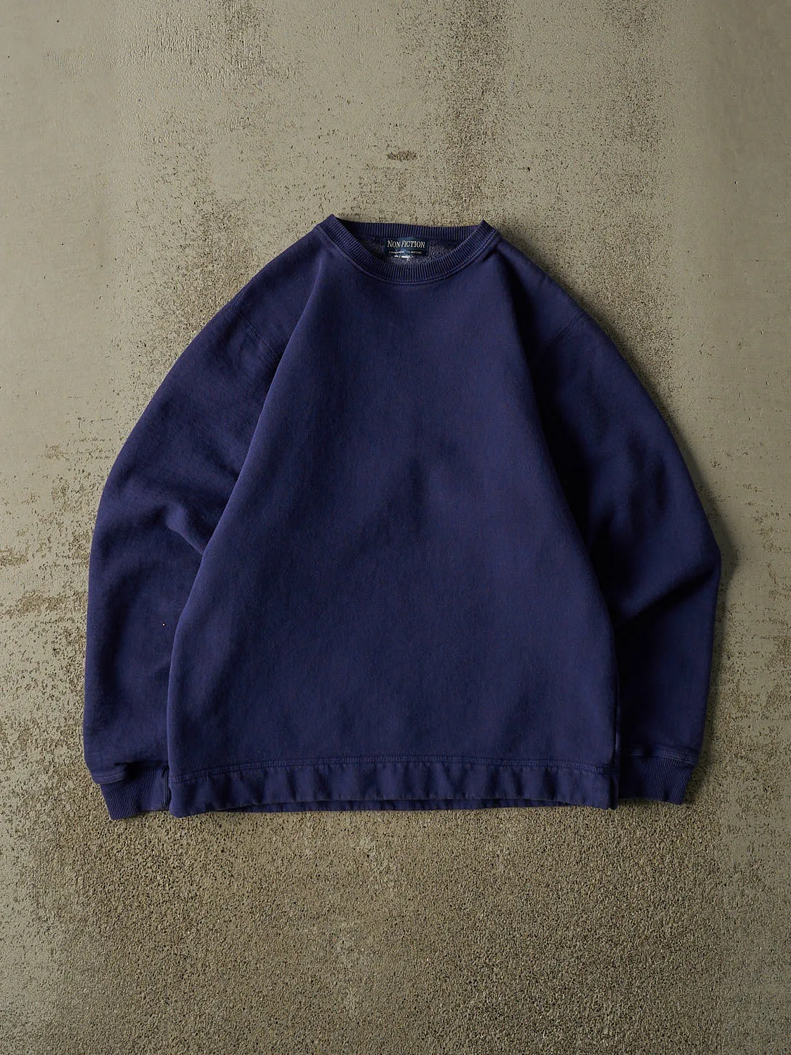 Vintage 90s Blue Non-Fiction Blank Crewneck (XS/S) sold by Rebalance Vintage