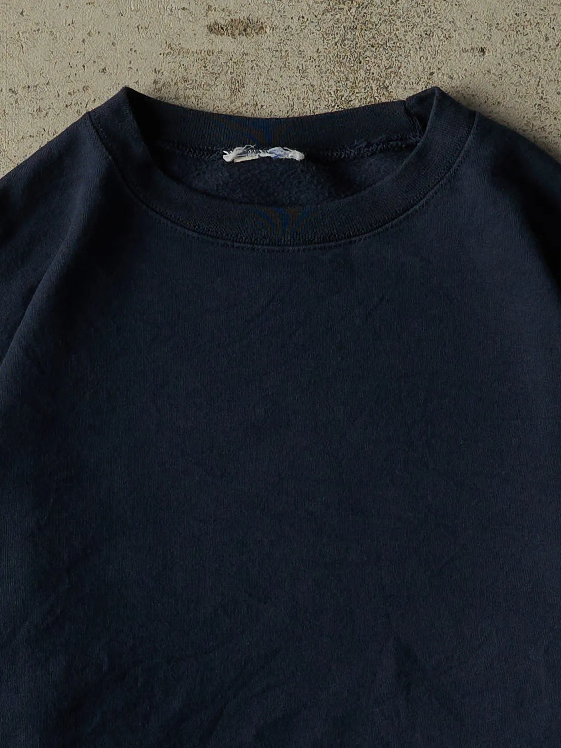 Vintage 90s Navy Blue Champion Blank Crewneck (XL) sold by Rebalance Vintage product image thumbnail 2