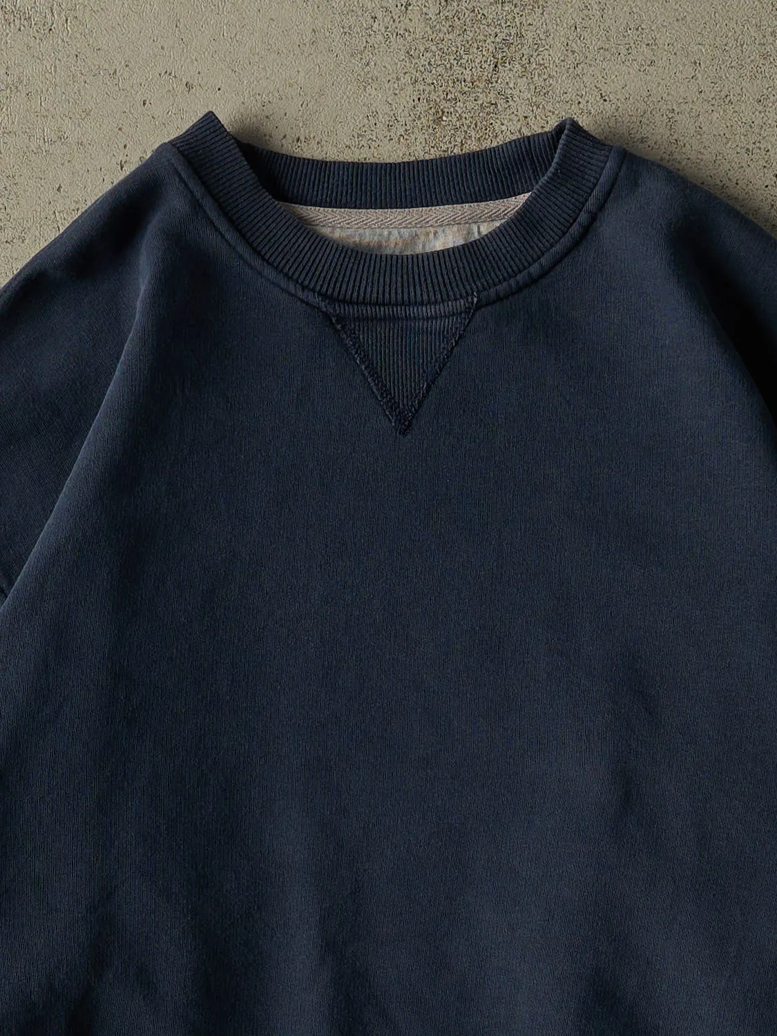 Vintage Y2K Faded Navy Champion Blank Crewneck (XL/XXL) sold by Rebalance Vintage product image thumbnail 2