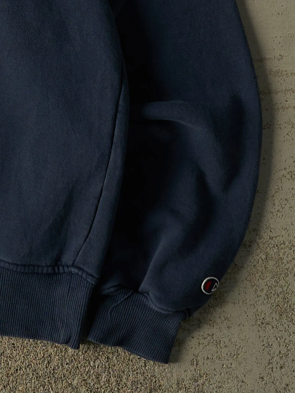 Vintage Y2K Faded Navy Champion Blank Crewneck (XL/XXL) sold by Rebalance Vintage product image thumbnail 4