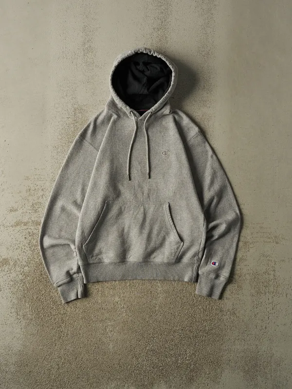 Vintage Y2K Grey Champion Embroidered Hoodie (S) made by Rebalance Vintage