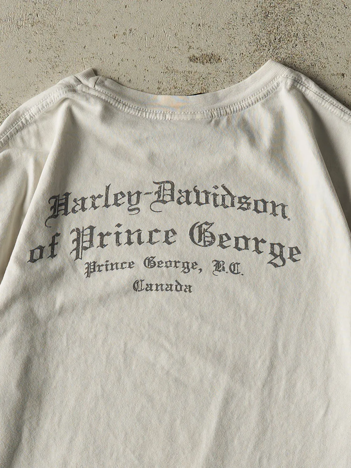 16' Beige Harley Davidson Prince George BC Tee (L/XL) sold by Rebalance Vintage product image thumbnail 4