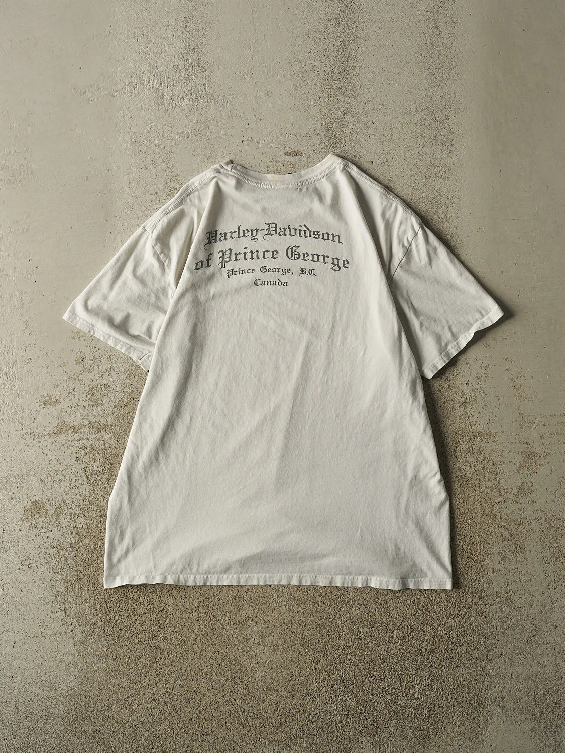 16' Beige Harley Davidson Prince George BC Tee (L/XL) sold by Rebalance Vintage product image thumbnail 2